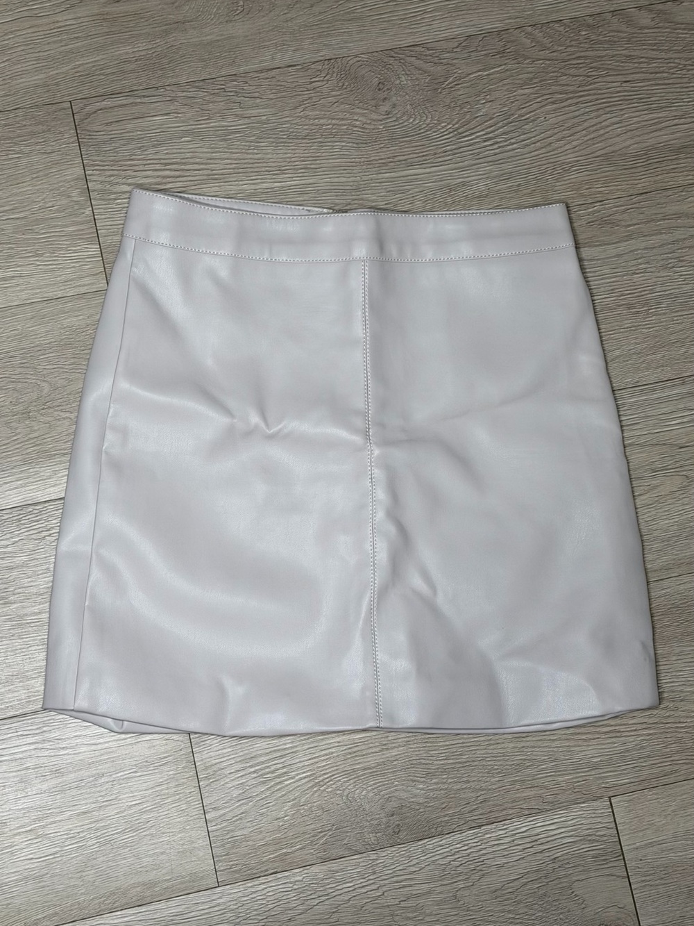 Lilac Faux Leather Mini Skirt